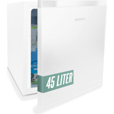 HEINRICHS 45 L mažas kompaktiškas tylus 45 l gėrimų šaldytuvas: 39 dB su aušinimo skyriumi Mini baras, stalinis šaldytuvas, mini šaldytuvas su atskiru aušinimo skyriumi, puikiai tinka biurui, stovyklavietei, sodui, lauke (baltas)