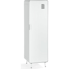 MEUBLE COSY Sideboard Wardrobe Living Room Cabinets with Shelves and Door Metal Cabinets for Living Room Bedroom Study Industrial Style White 40 x 40 x 137 cm