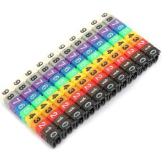 Colourful Cable Tie Clips, 