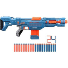 Nerf Elite 2.0 Echo CS-10 Blaster, 24 Nerf strėlytės, 10 strėlyčių dėtuvė, nuimamas užtaisas ir būgno pratęsimas, 4 taktiniai bėgeliai, pakuotė be nusivylimo