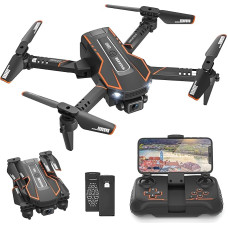 Dronas su kamera HD 720P vaikams, RC dronas kvadrokopteris su FPV WiFi transliacija, 