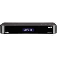 IMPERIAL HD 7i Twin - HD Twin Satellite Receiver (2 Receivers, SAT>IP, Bluetooth, Alphanumeric Display, Radio, Recording PVR) - Black