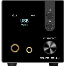 S.M.S.L M300SE HiFi Headphone Amplifier, 2 Pieces CS43131 MQA Audio DAC, USB/Optical/Coaxial/Bluetooth Input DSD MQA XMOS Balanced XLR Output THD+N 0.00013% with Remote Control