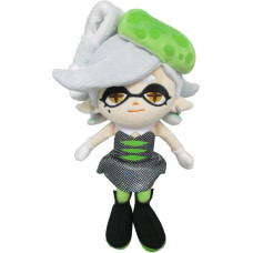 Sanei 10 Stück Splatoon Serie Marie Grün Squid Schwester Gefülltes Plüsch, 24,1 cm