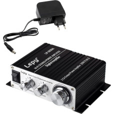 LEPY 2020A HiFi (2 x 20 Watt) Stereo Design Amplifier for MP3/Mobile Phone/DAC, Black