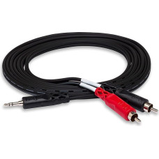 Hosa CMR-210, Stereo Breakout, 3.5 mm TRS to Dual RCA, 10 ft