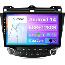 JOYX - 6G+128G - Android 10 Car Radio Suitable for Honda Accord 7th (2002-2007) - Built-in DSP/Carplay/Android Car - Camera MIC Free - 10.1 Inch 2 Din - Support SWC DAB Fast Boot 360600 - Camera