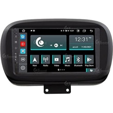 Costum Fit Car Radio for Fiat 500X Android GPS Bluetooth WiFi Dab USB Full HD Touchscreen Display 9 Inch Easyconnect 8-Core Processor Voice Commands